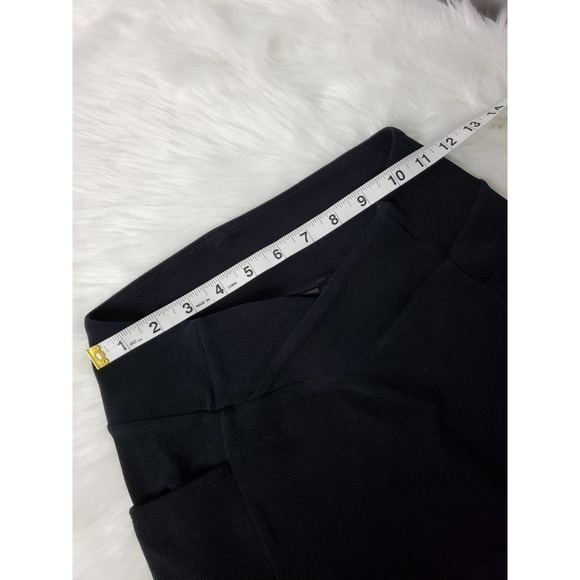 Gymshark‎ Fold Over Hi Waist Black Leggings Size Medium - Picture 5 of 6